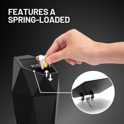 2025 Stylish Car Trash Can with Lid