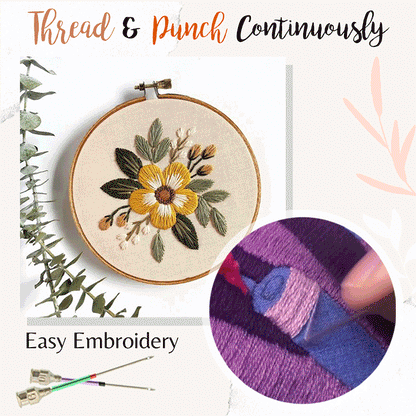 Dobshow® Embroidery Stitching Punch Needles Set