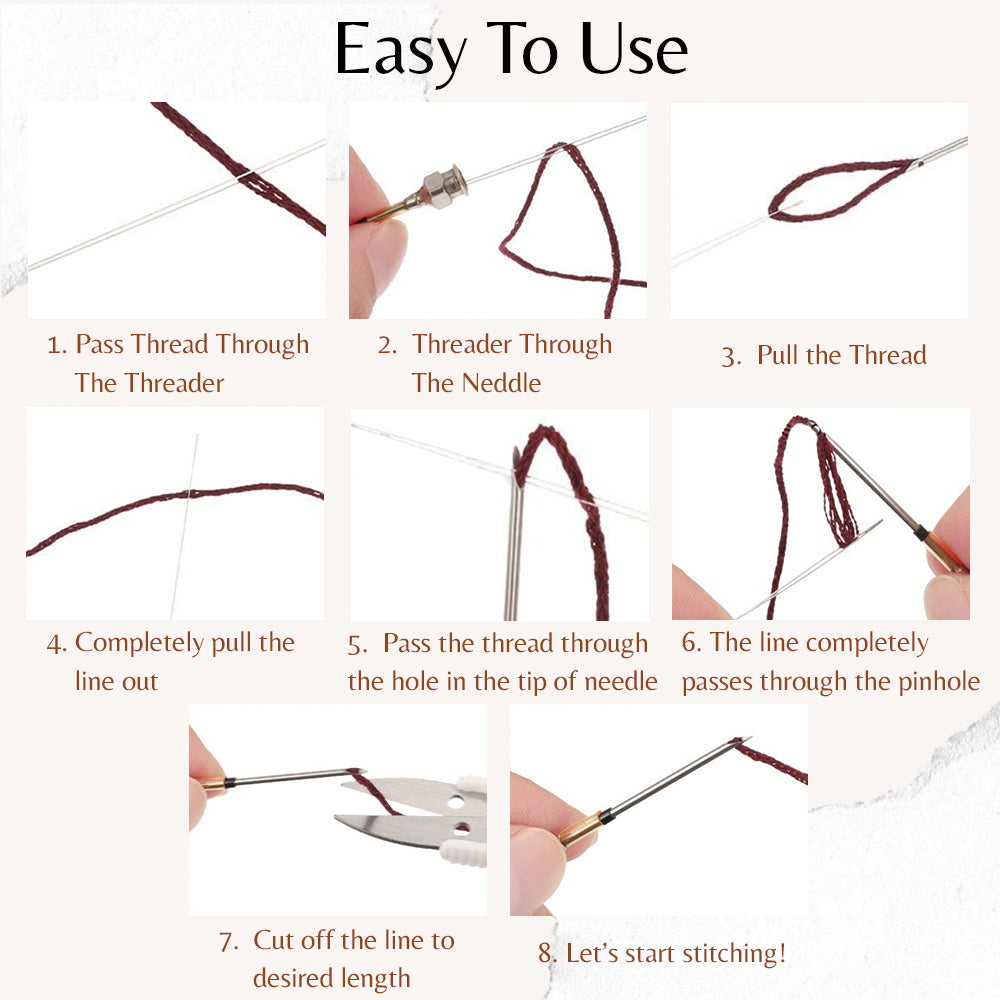 Dobshow® Embroidery Stitching Punch Needles Set